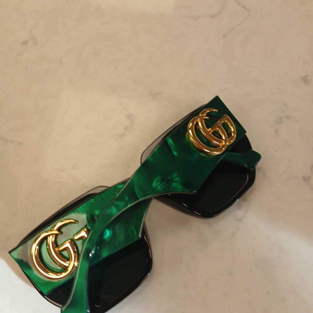 Gucci Sunglasses Green/Black Gucci Eyewear - Picture 11 of 14